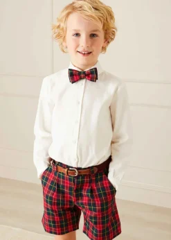 BOY Pepa London Polo Collar Long Sleeve Oxford Shirt in White (4-10yrs)