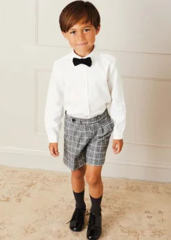 BOY Pepa London Polo Collar Long Sleeve Oxford Shirt in White (4-10yrs)
