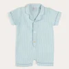 BOY Pepa London Rochester Striped All-In-One Pyjamas in Green (9mths-2yrs)