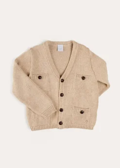 BOY Pepa London Safari Button Detail Cardigan in Camel (4-10yrs)