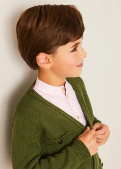 BOY Pepa London Safari Button Detail Cardigan in Green (4-10yrs)