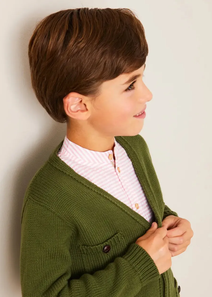 BOY Pepa London Safari Button Detail Cardigan in Green (4-10yrs)