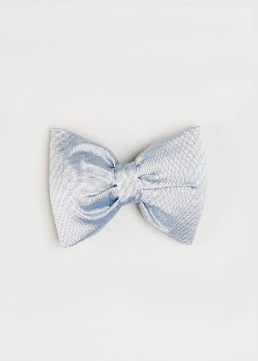 BOY Pepa London Silk Small Bow Clip in Blue