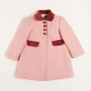 Pepa London Single Breasted Scallop Detail Coat in Pink (2-10yrs)