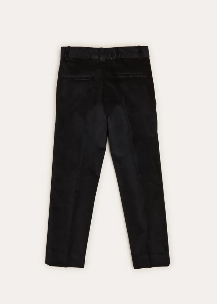 BOY Pepa London Smart Velvet Trousers In Black (4-10yrs)