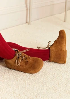 BOY Pepa London Suede Oxford Baby Booties in Brown (20-24EU)