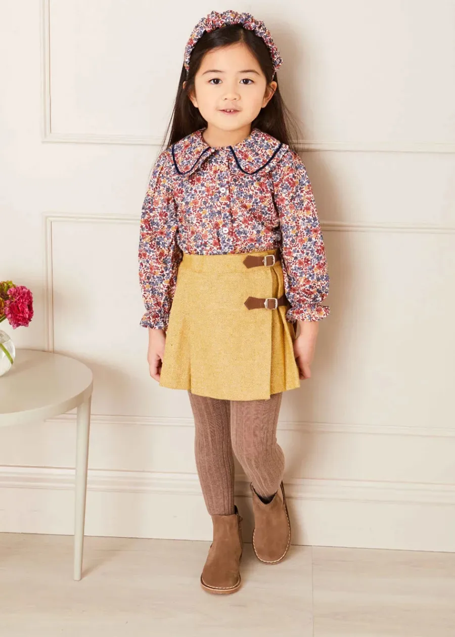 BOY Pepa London Taupe Ribbed Tights (0mths-10yrs)