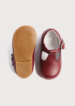 BOY Pepa London T-Bar Baby Shoes in Burgundy (20-26EU)