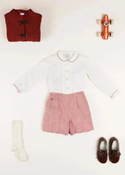 BOY Pepa London Toggle Fastening Knitted Cardigan in Red (12mths-10yrs)