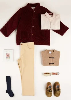 BOY Pepa London Toggle Fastening Knitted Cardigan in Oatmeal (12-10yrs)