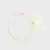BOY Pepa London Traditional Big Bow Tulle Hairband in Ivory