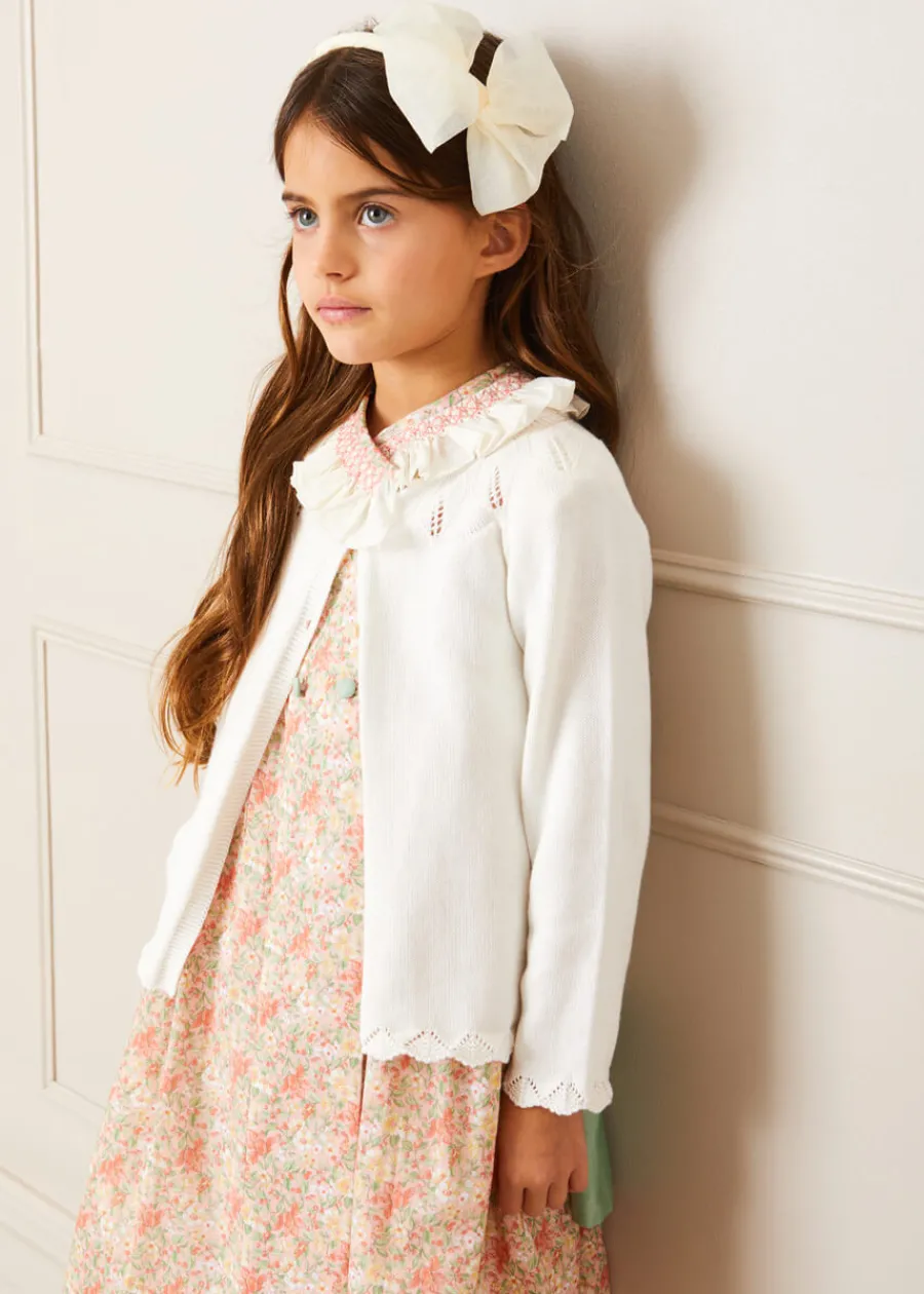 BOY Pepa London Traditional Big Bow Tulle Hairband in Ivory