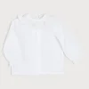 Pepa London Traditional Hand Smocked Blouse in Off White (0-12mths)