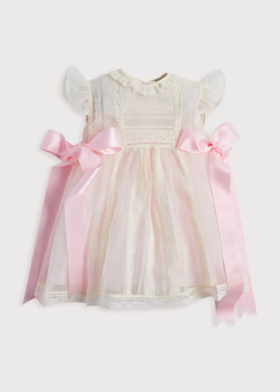 Pepa London Traditional Light Pink Christening Gown (3mths-6yrs)