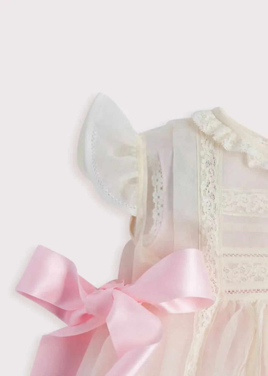 Pepa London Traditional Light Pink Christening Gown (3mths-6yrs)