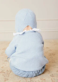 BOY Pepa London Two Button Baby Cardigan In Light Blue (1-9mths)