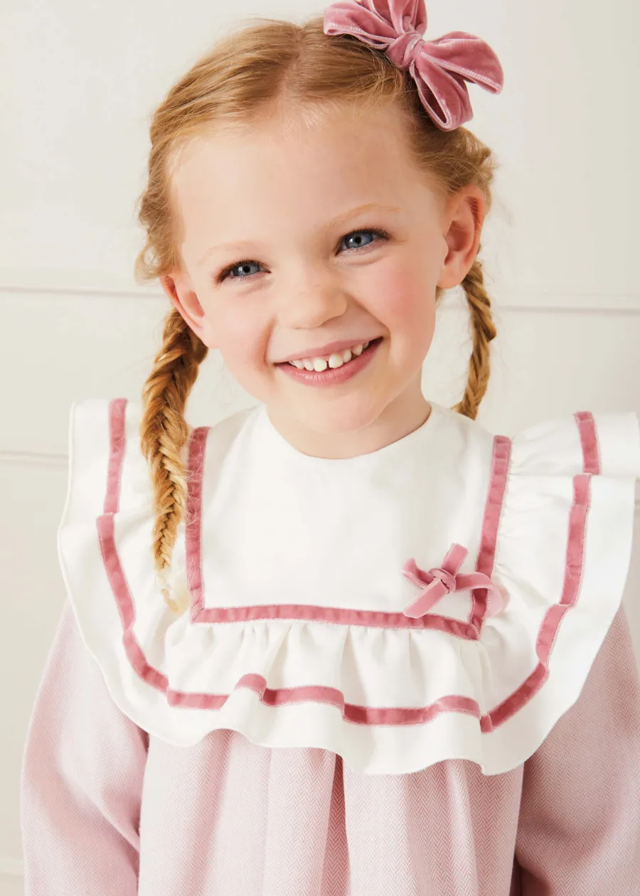 BOY Pepa London Velvet Big-Bow Clip in Pink