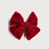 BOY Pepa London Velvet Big-Bow Clip in Red
