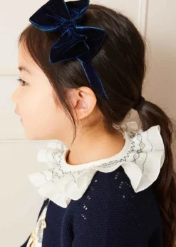BOY Pepa London Velvet Hair-Band in Navy
