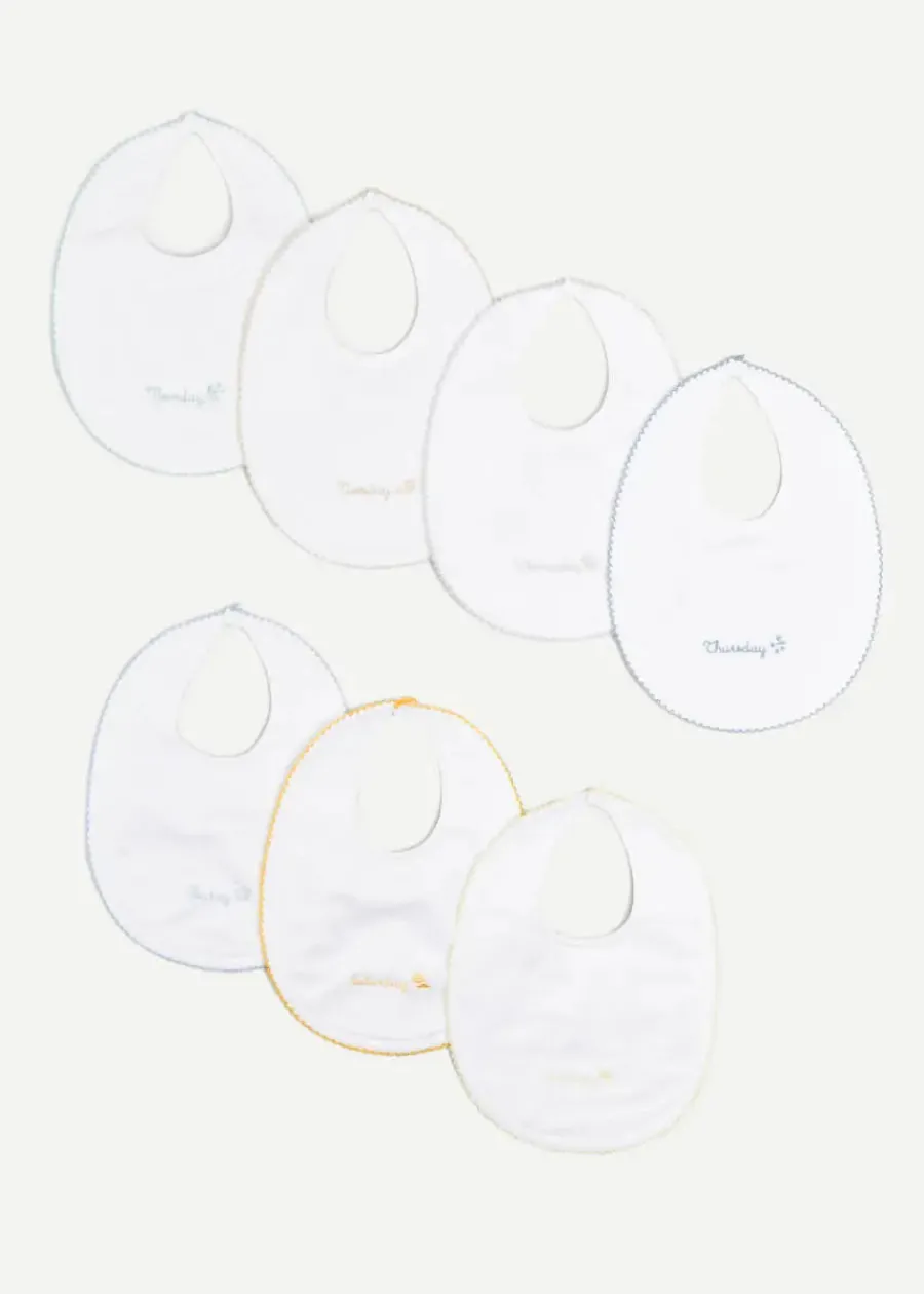 BOY Pepa London White Bibs Seven Days A Week Set