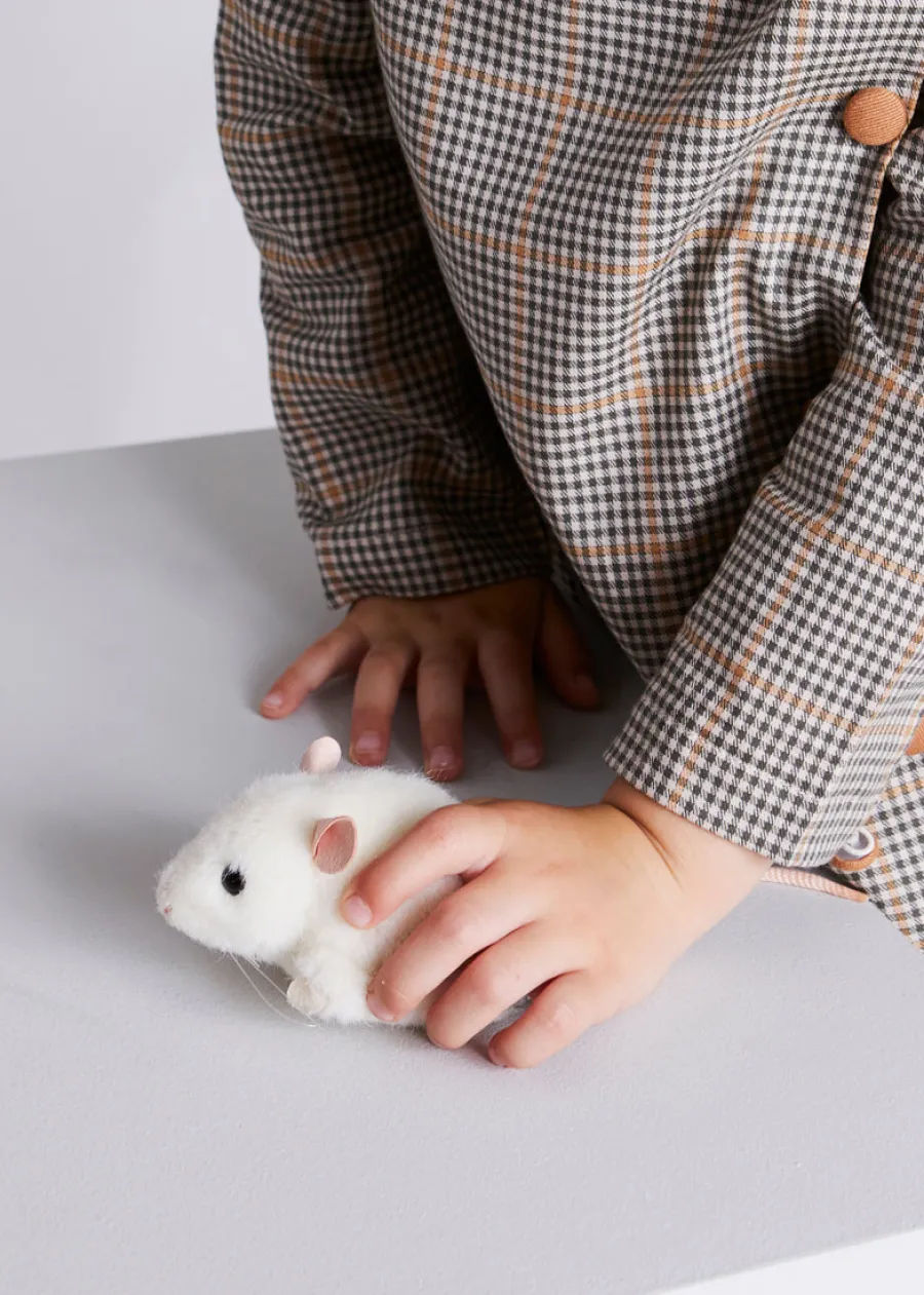 BOY Pepa London White Mouse Toy