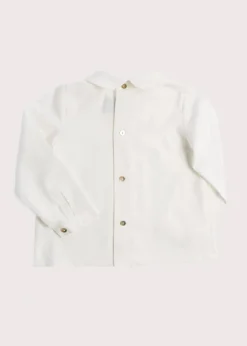 BOY Pepa London White Peter Pan Collar Shirt With Front Buttons (12mths-3yrs)