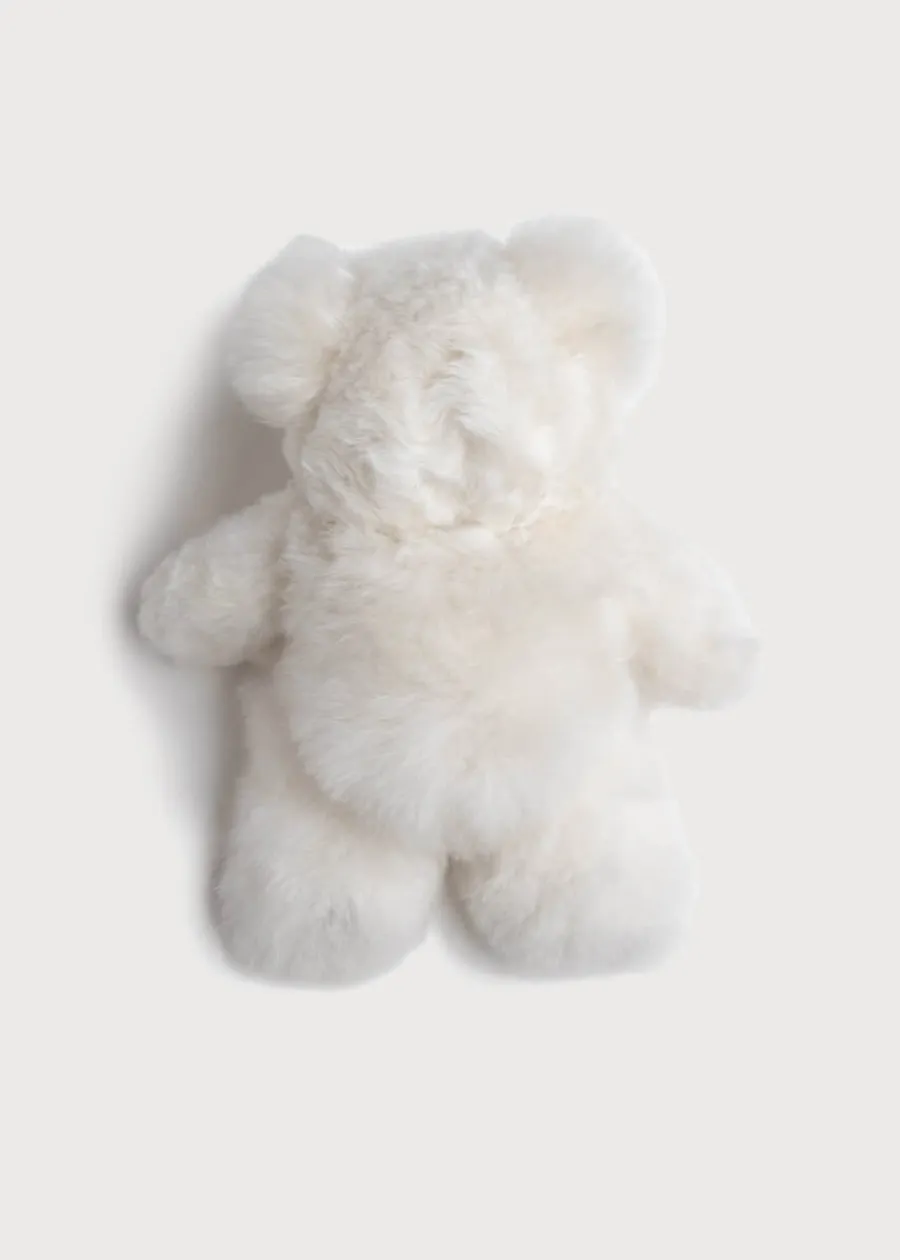 BOY Pepa London White Teddy Bear (100% Alpaca Fur)