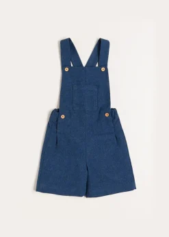 BOY Pepa London Wool Front Pocket Dungarees in Blue (18mths-5yrs)