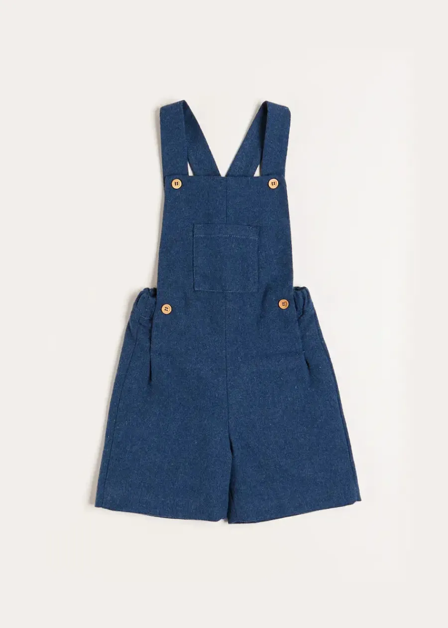 BOY Pepa London Wool Front Pocket Dungarees in Blue (18mths-5yrs)