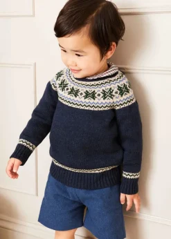 BOY Pepa London Wool Front Pocket Dungarees in Blue (18mths-5yrs)