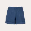 BOY Pepa London Wool Plain Shorts With Turn Ups In Blue (18mths-4yrs)