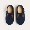 BOY Pepa London Woven T-Bar Baby Shoes in Navy (20-26EU)